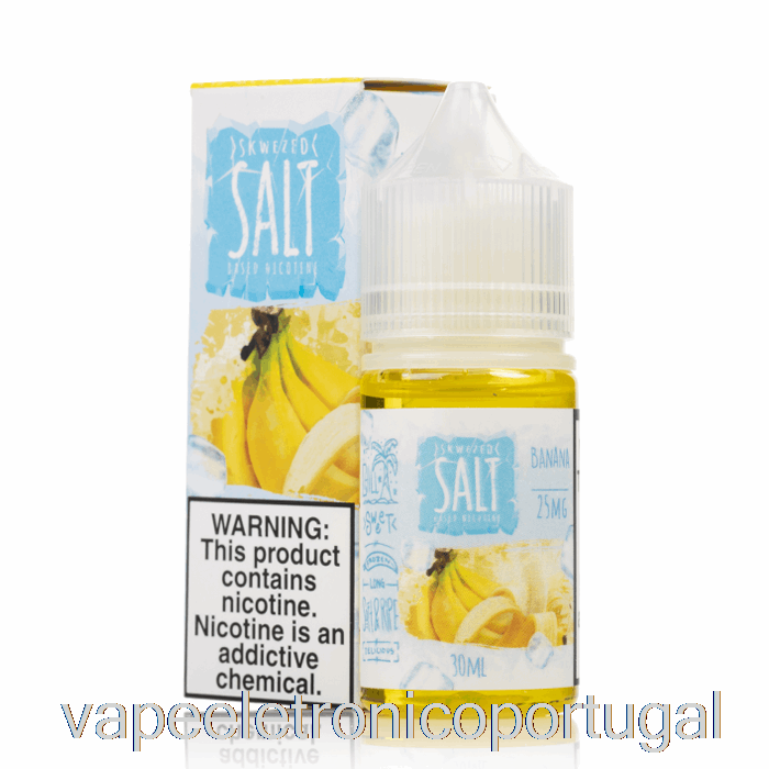 Vape Eletronico Ice Banana - Sal Skwezed - 30ml 50mg